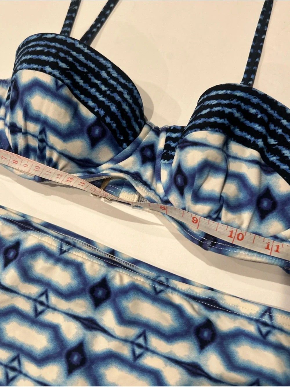 Michael Kors Blue Patterned Two-Piece Bikini